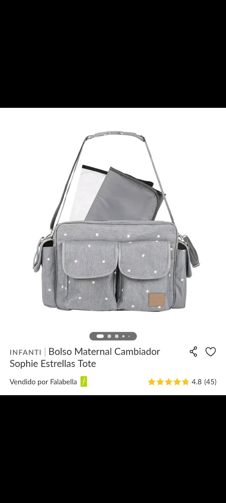 Bolso maternal con cambiador Infanti Sophie Estrellas - 2