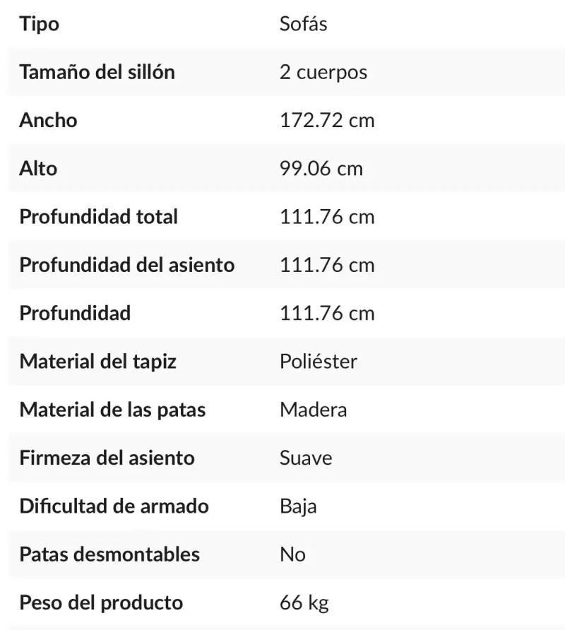 Sofá Ashley 2 cuerpos. 🚛 Stgo.Centro.P.Forestal - 5