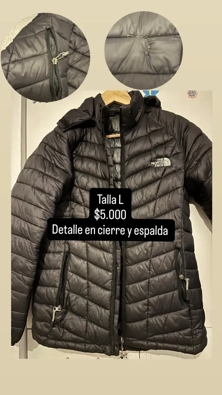 Abrigo de Lana a Cuadros para Mujer Talla M - 3