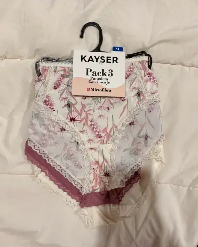 Pack x3 Pantaleta de Microfibra con Encaje - Kayse - miniatura 1