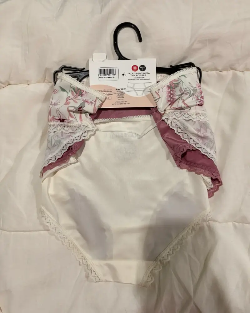 Pack x3 Pantaleta de Microfibra con Encaje - Kayse - 2