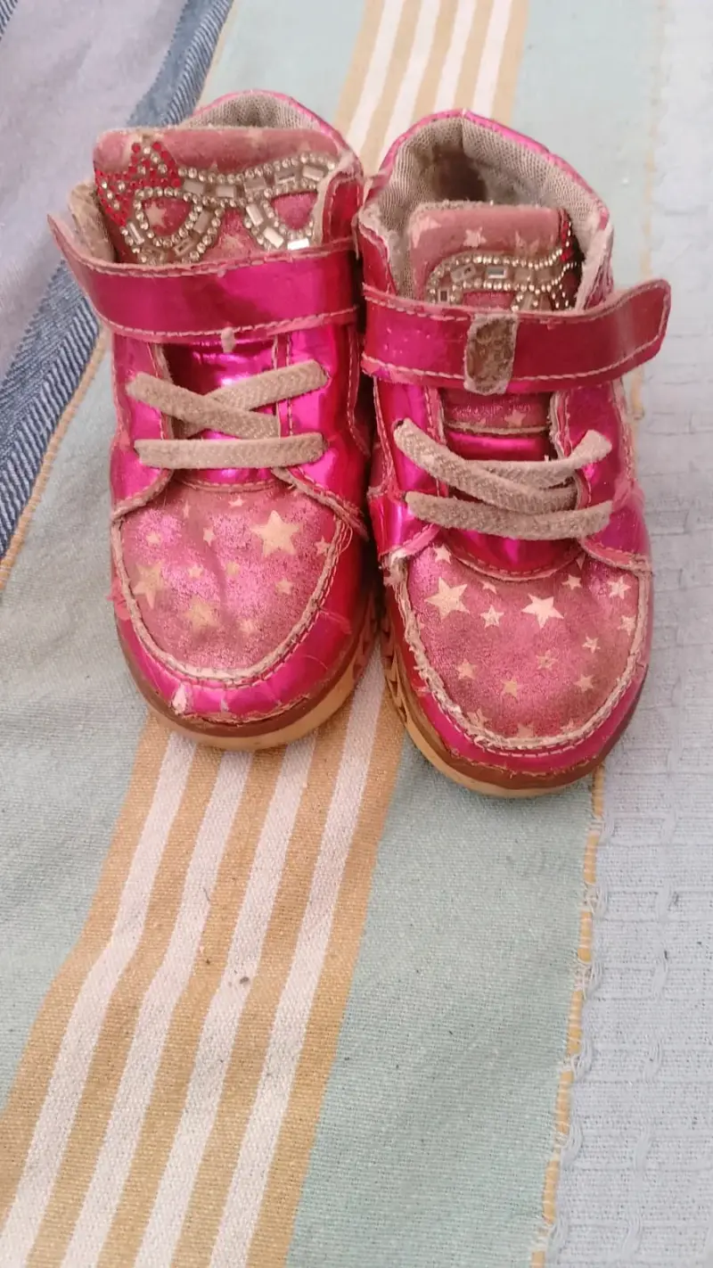 Zapatillas de lona para niños color azul y rojo - 2