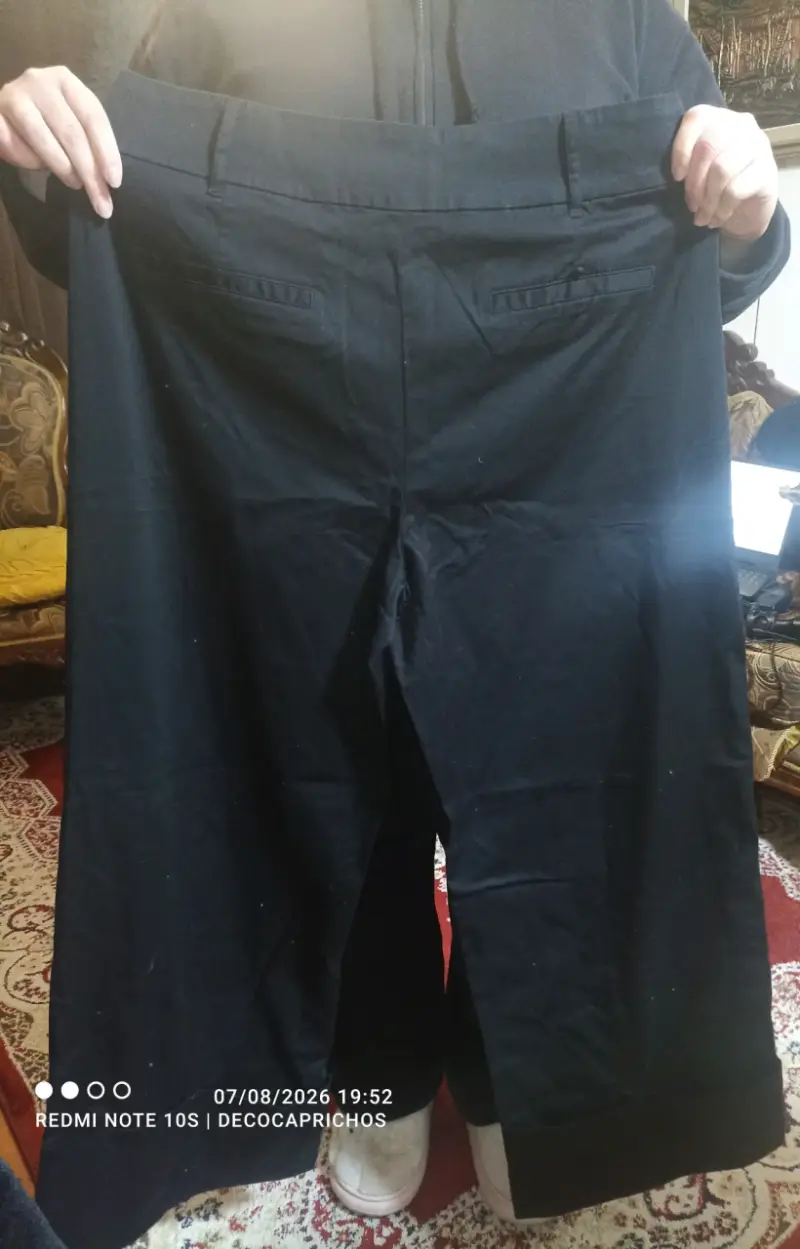 Pantalones negros de vestir para mujer talla 44 - 2