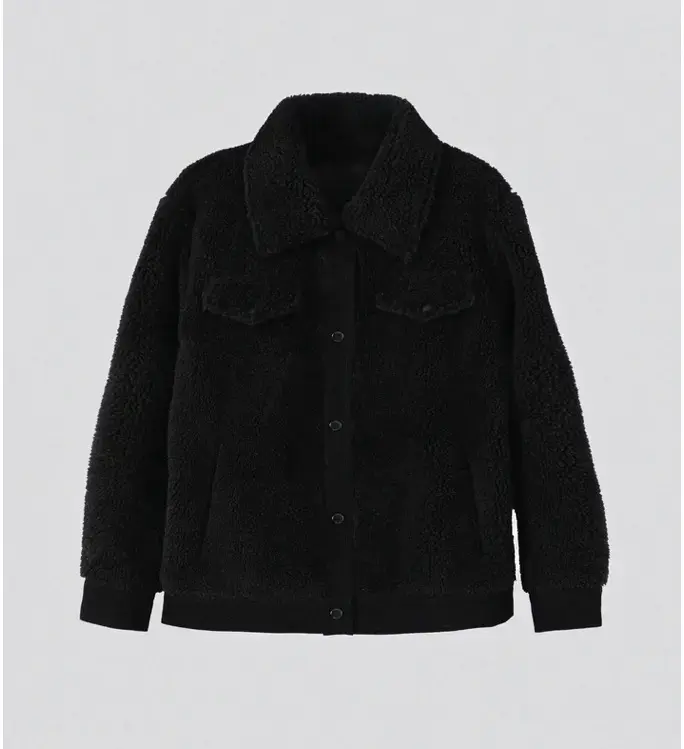 Chaqueta Raindoor de cordero negra para mujer - 3