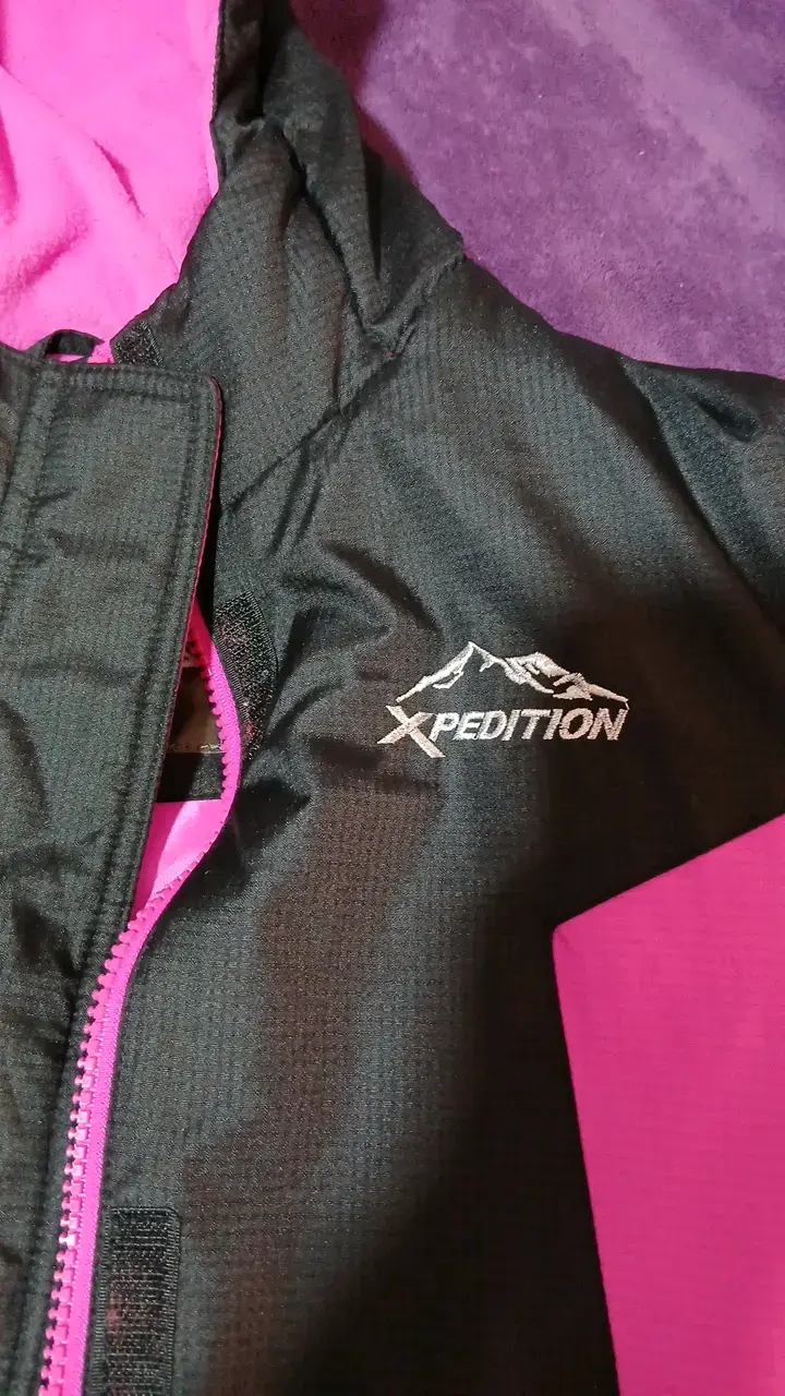 Chaqueta de invierno para niña Xpedition negra y rosada - 2