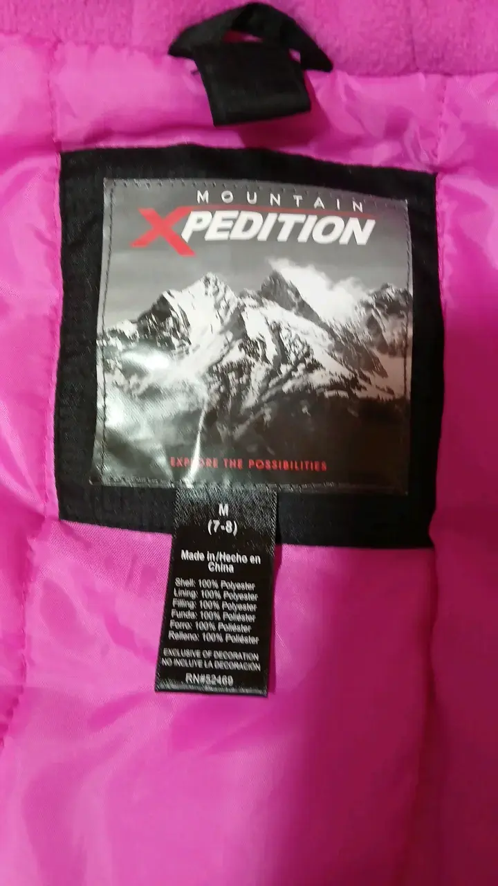 Chaqueta de invierno para niña Xpedition negra y rosada - 3
