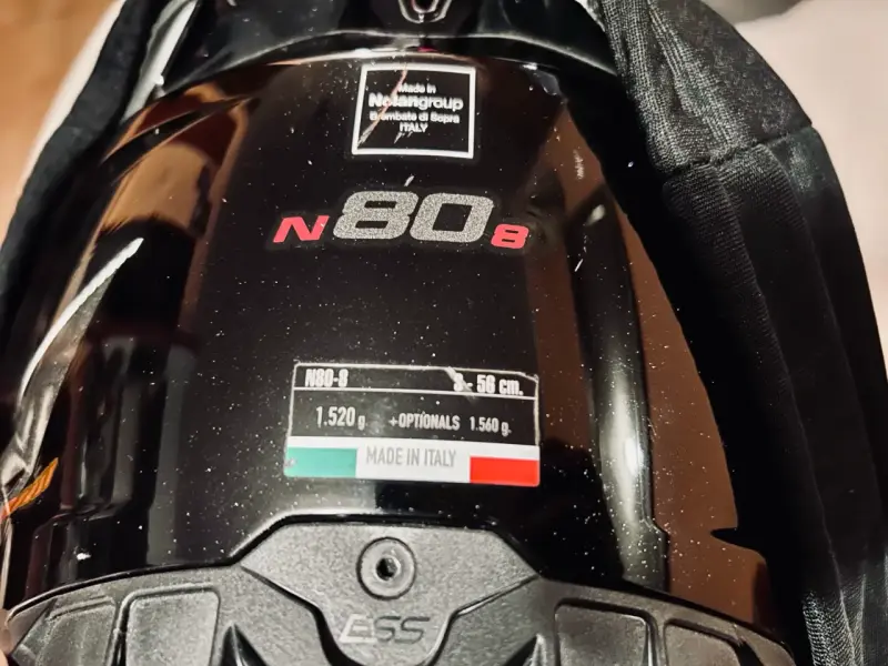 Casco de moto Nolan N80(8) púrpura con visor - 5