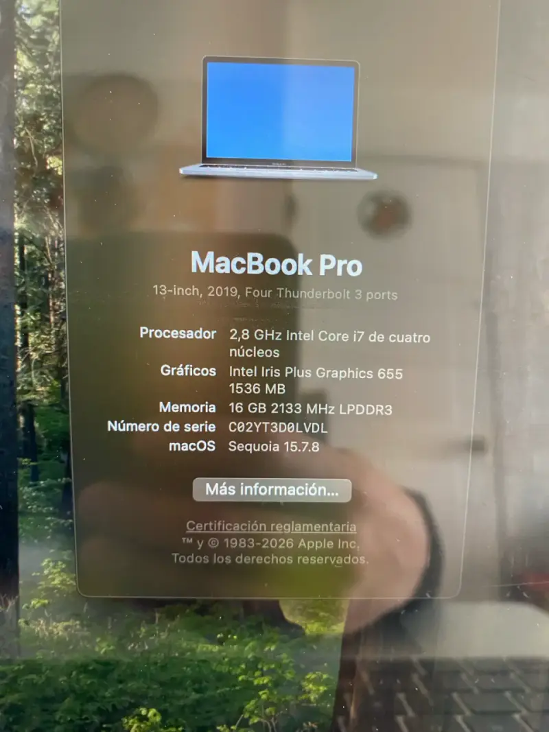 MacBook Pro 13-inch 2019 con Intel Core i7 - 2