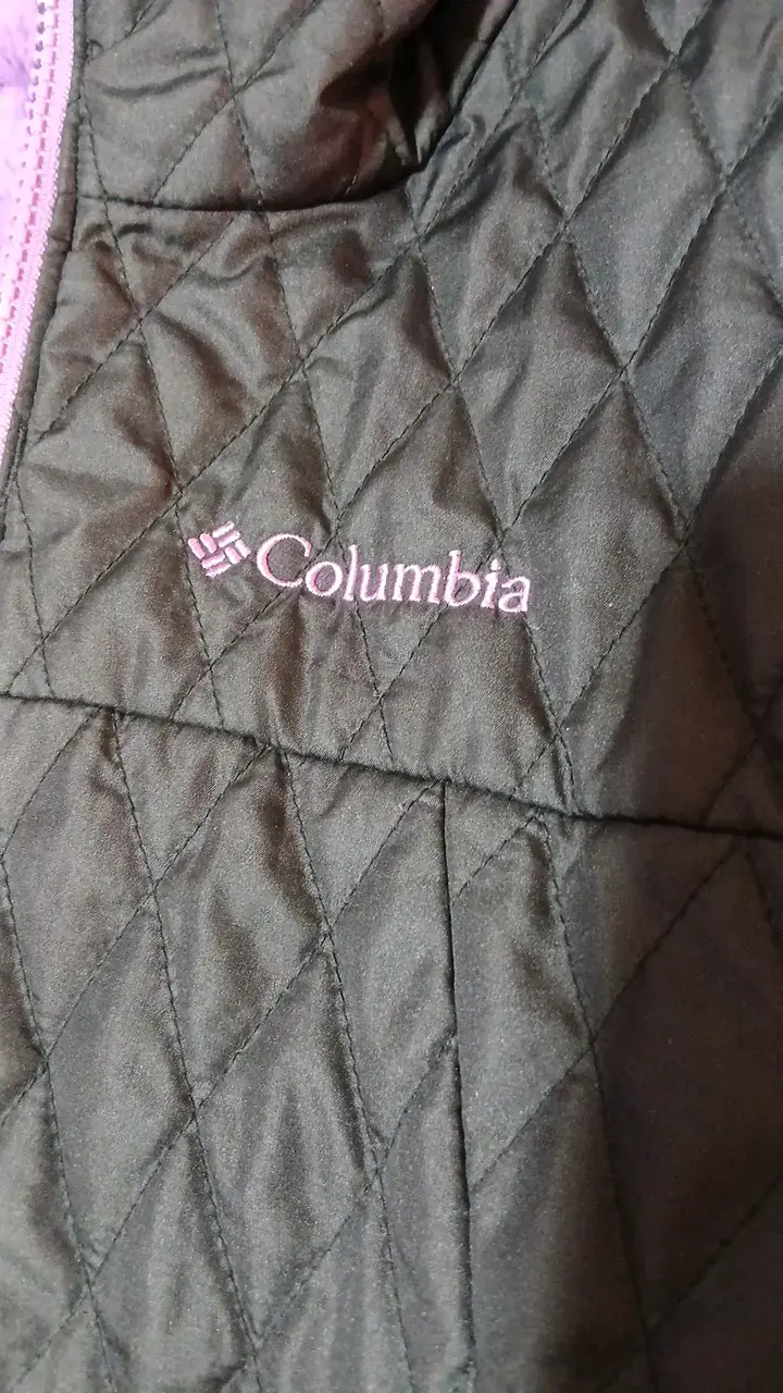 Chaqueta acolchada Columbia negra y morada - 4