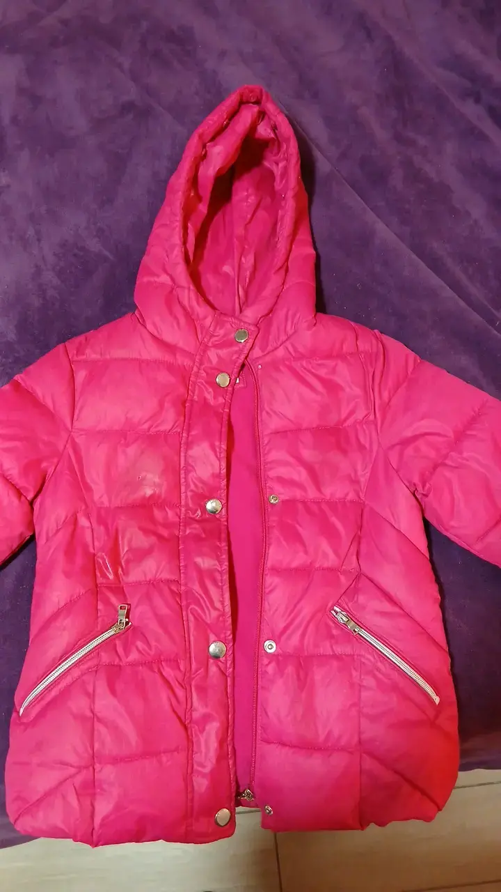 Chaqueta acolchada rosa para niña Zara - 1