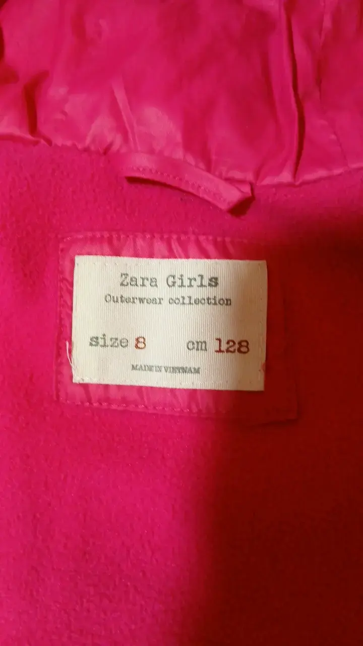Chaqueta acolchada rosa para niña Zara - 2