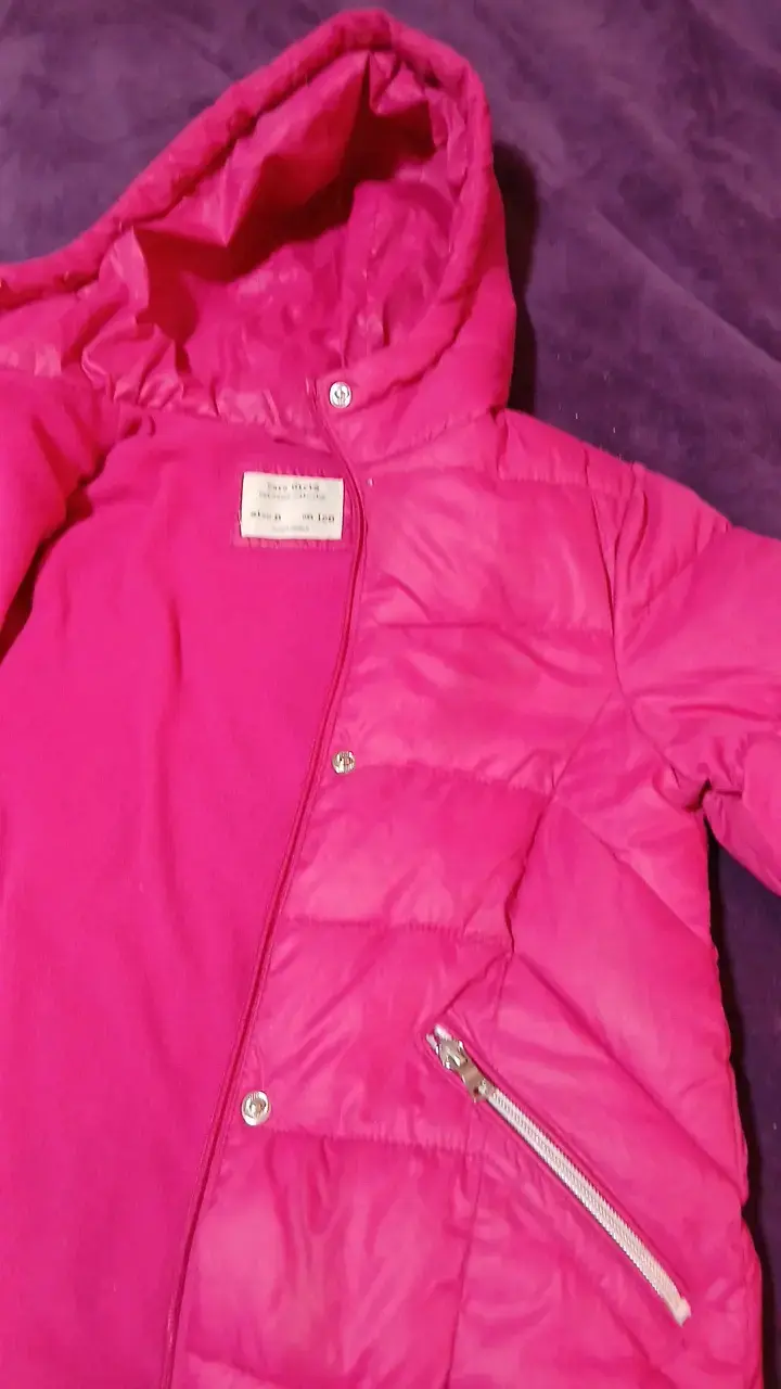 Chaqueta acolchada rosa para niña Zara - 3