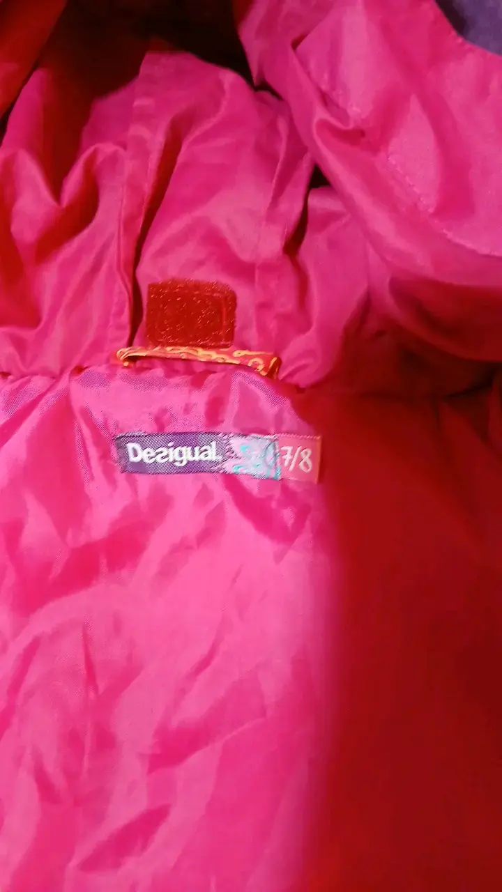 Abrigo infantil Desigual colorido con capucha - 3