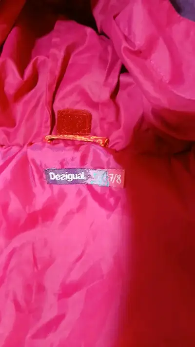 Abrigo infantil Desigual colorido con capucha - miniatura 3