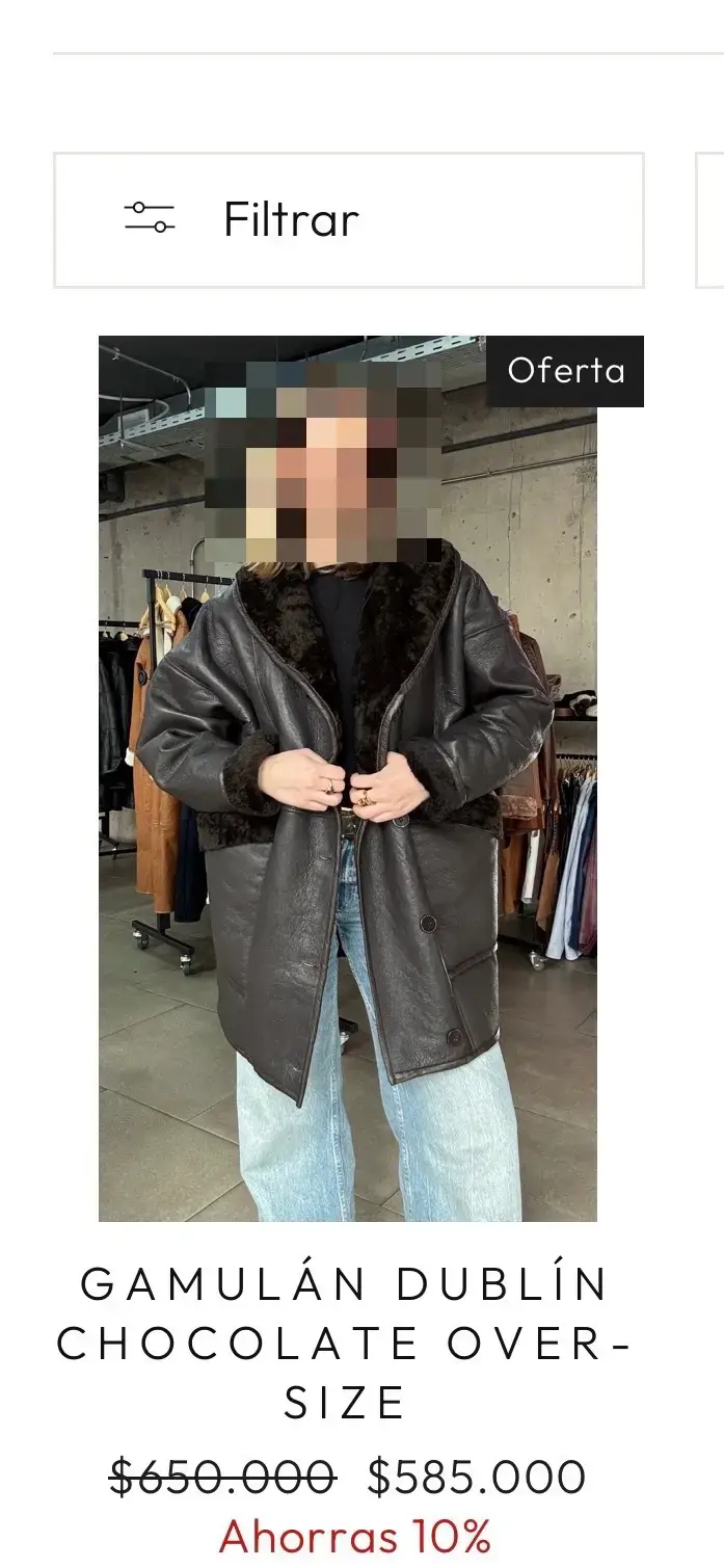 Gamulán  nuevo Oversize  negro Boloma leathers - 2