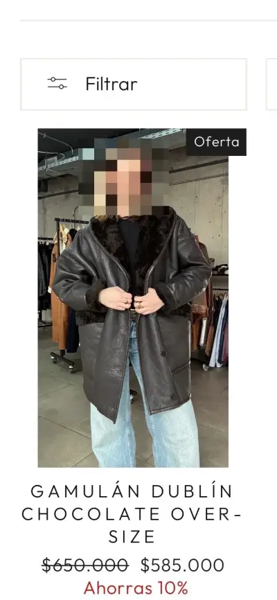Gamulán  nuevo Oversize  negro Boloma leathers - miniatura 2