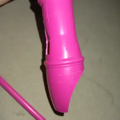 Flauta dulce soprano rosa con limpiador - miniatura 3