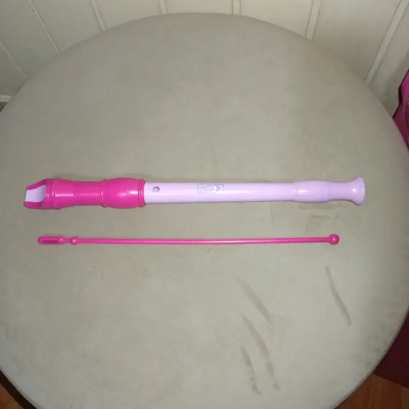 Flauta dulce soprano rosa con limpiador - 4