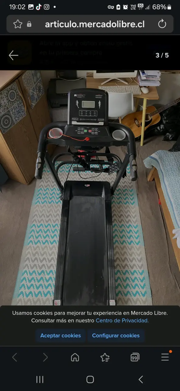 Caminadora eléctrica Voltrix con pantalla LCD - 1
