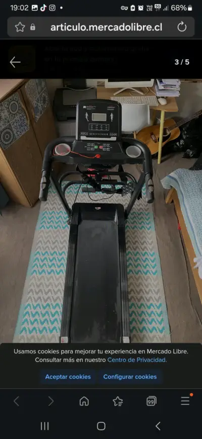 Caminadora eléctrica Voltrix con pantalla LCD - miniatura 1