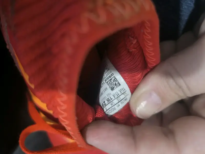 Zapatillas de fútbol Adidas Predator rojas - 3