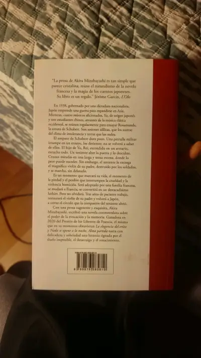 Libro 'Alma Partida' de Akira Mizubayashi - miniatura 2