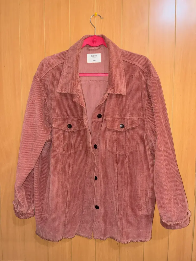 Chaqueta de pana rosa Sybilla XXL - 1