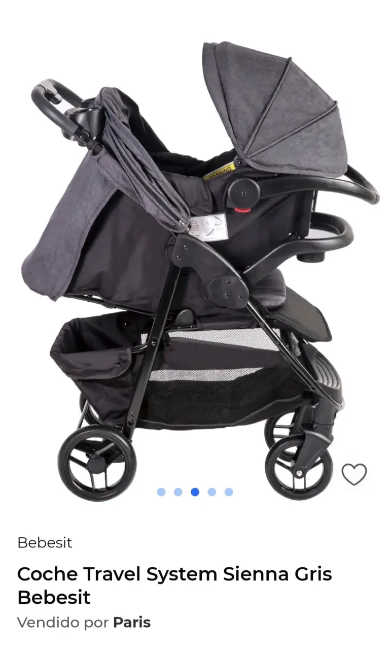Coche Travel System Sienna Gris Bebesit - 2