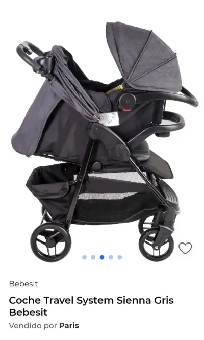 Coche Travel System Sienna Gris Bebesit - miniatura 2