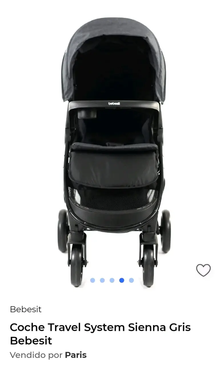 Coche Travel System Sienna Gris Bebesit - 6