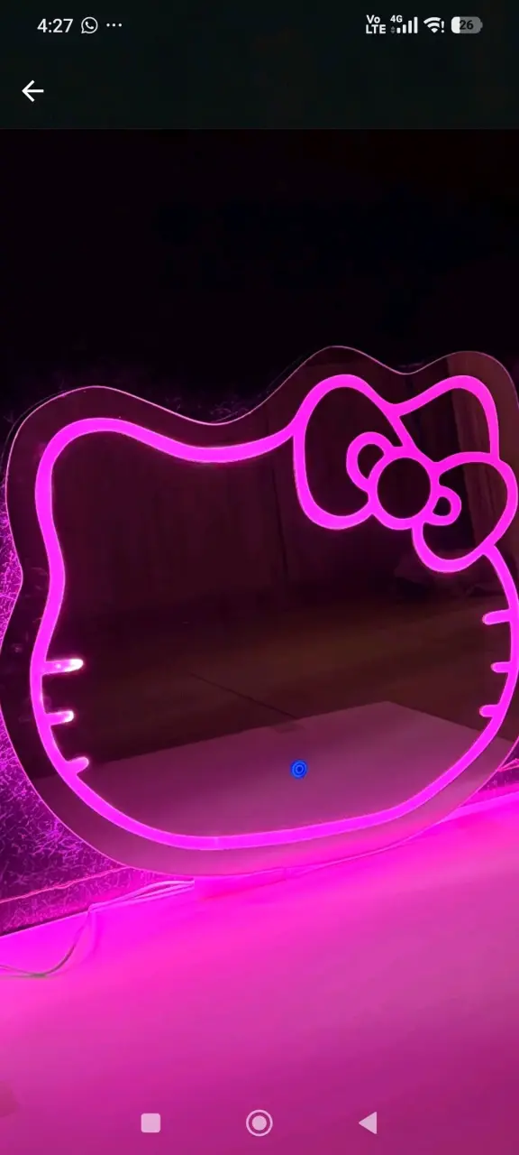 Espejo LED Hello Kitty Rosa