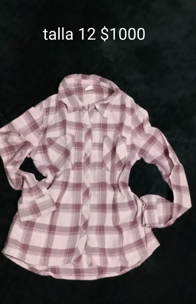 Camisa de mezclilla con detalles talla S - 2