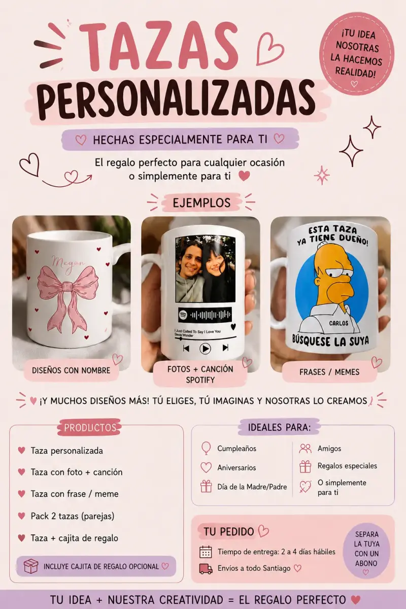 Tazas personalizadas con diseño único