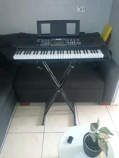 Teclado electrónico con soporte y pantalla LCD - miniatura 1