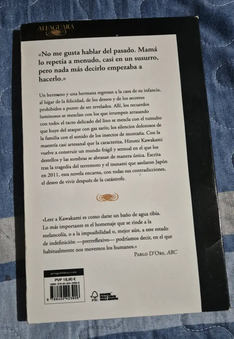 Libro 'De pronto oigo la voz del agua' de Hiromi Kawakami - 2