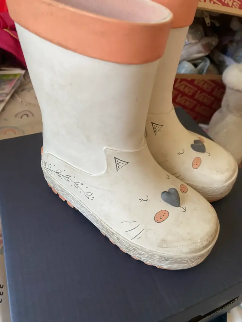 Botas de lluvia infantiles con diseño de gato - 4
