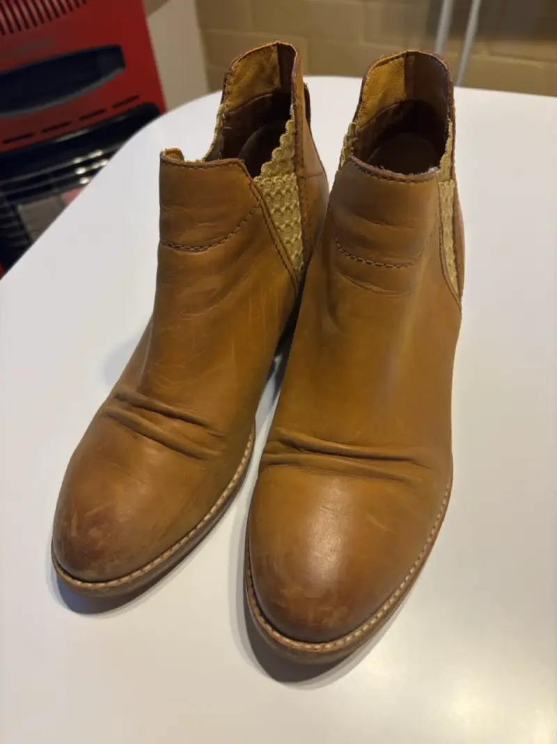 Botines CATERPILLAR de cuero marrón para mujer - 1