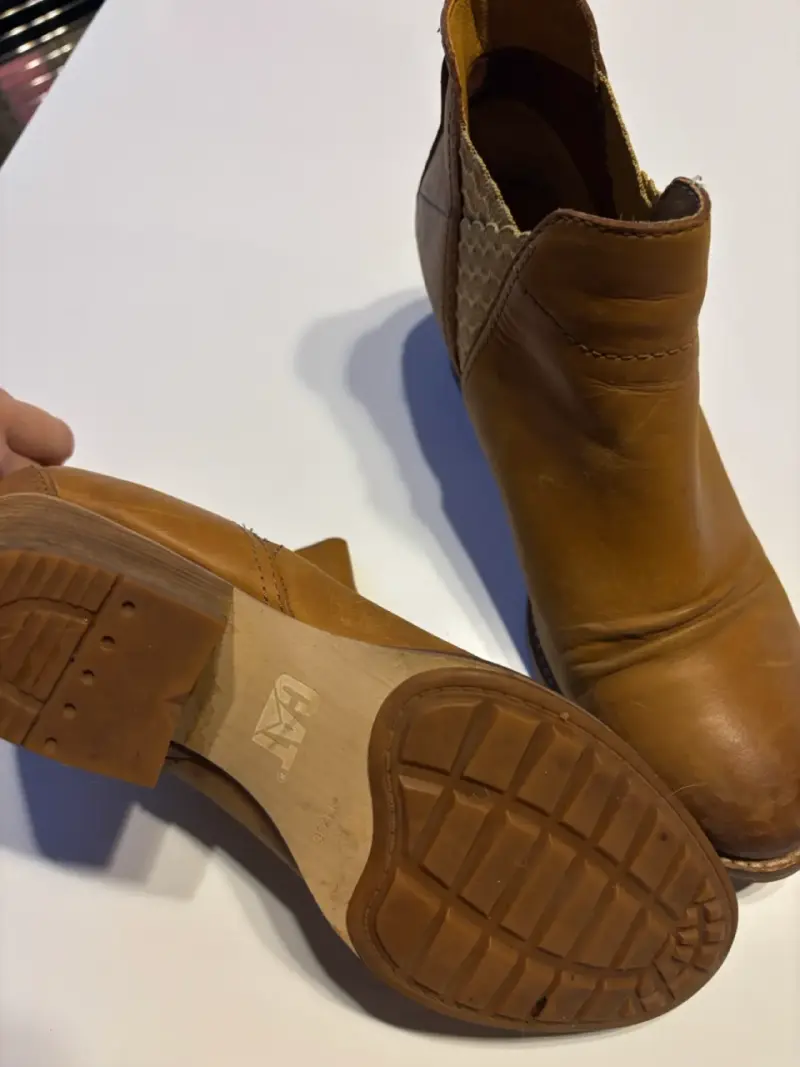 Botines CATERPILLAR de cuero marrón para mujer - 2