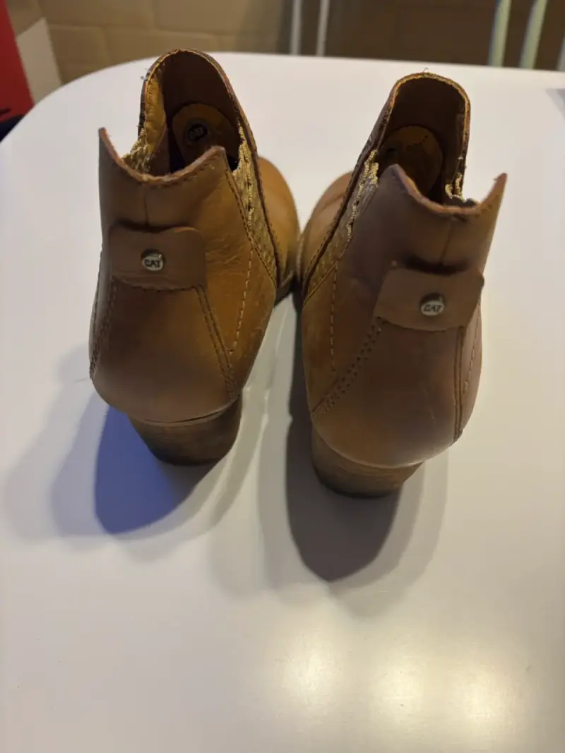 Botines CATERPILLAR de cuero marrón para mujer - 3