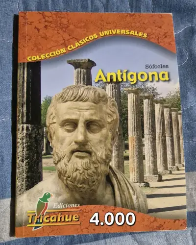 Libro Antígona de Sófocles Ediciones Tricahue - miniatura 1