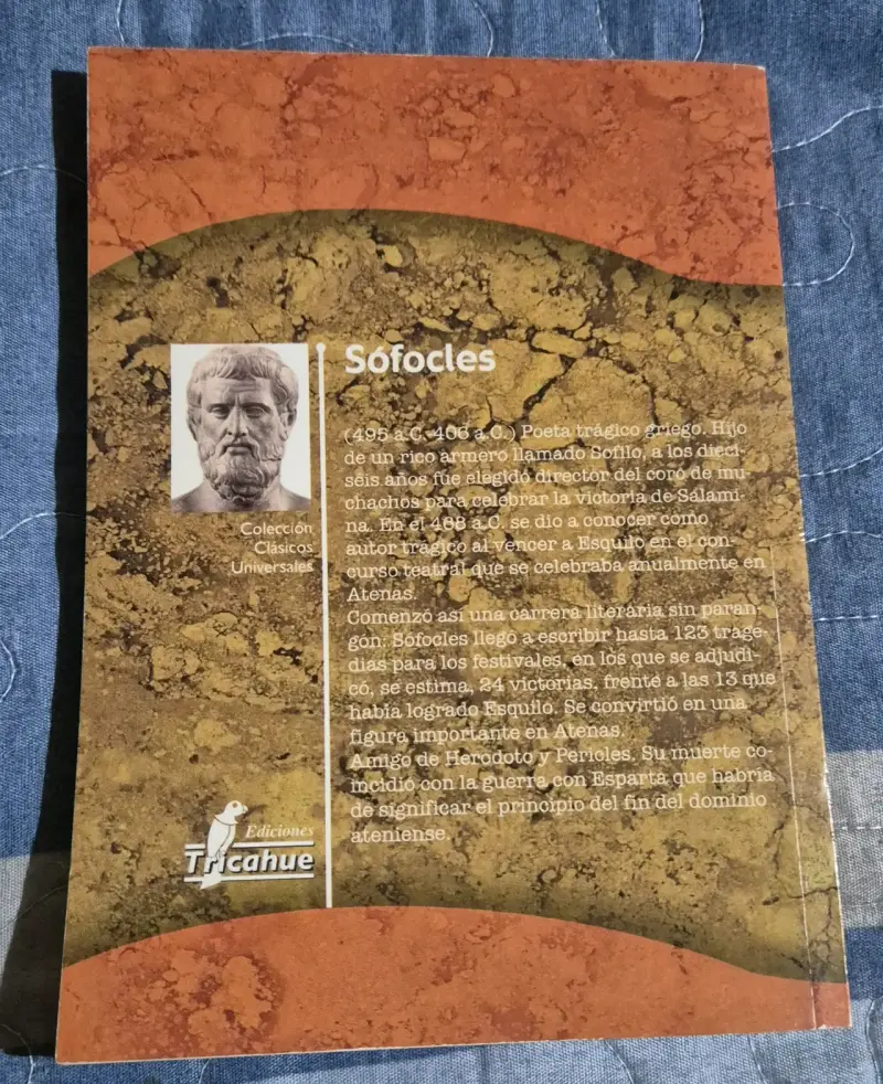 Libro Antígona de Sófocles Ediciones Tricahue - 2