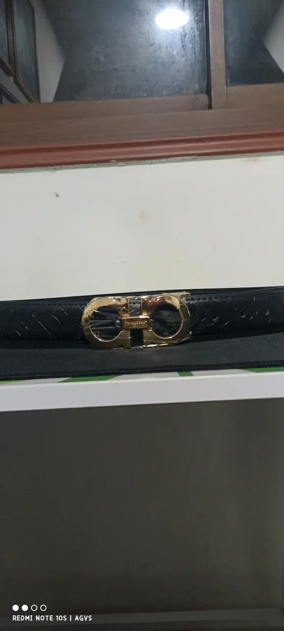 Cinturón Ferragamo Hebilla dorada Monogram - 1