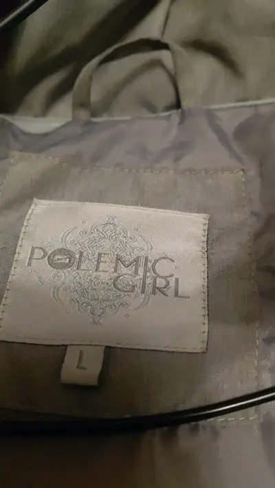 Chaqueta acolchada gris Polemic Girl - miniatura 3