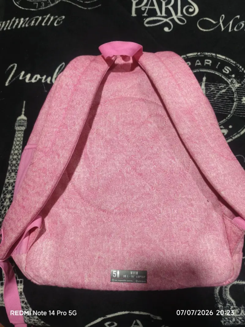 Mochila rosa Xtrem con múltiples bolsillos - 2