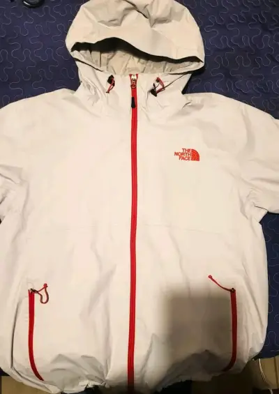 Chaqueta impermeable  North Face blanca con capu - miniatura 1