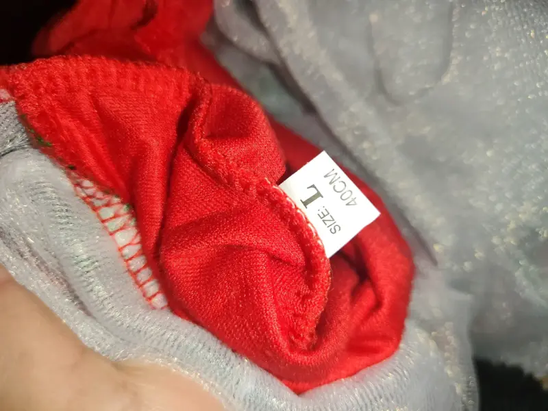 Vestido navideño para mascotas talla L - 3
