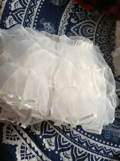 Enagua de tul blanca para vestido - miniatura 1