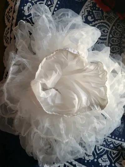 Enagua de tul blanca para vestido - miniatura 2