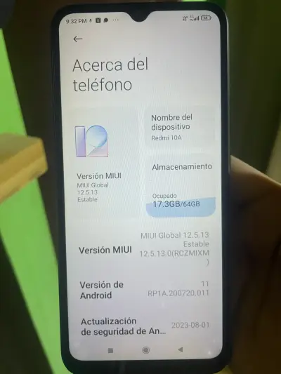 Xiaomi Redmi 10A 64GB Negro - miniatura 3