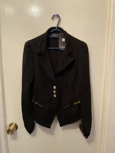 Blazer Negro Formal Nuevo - miniatura 1